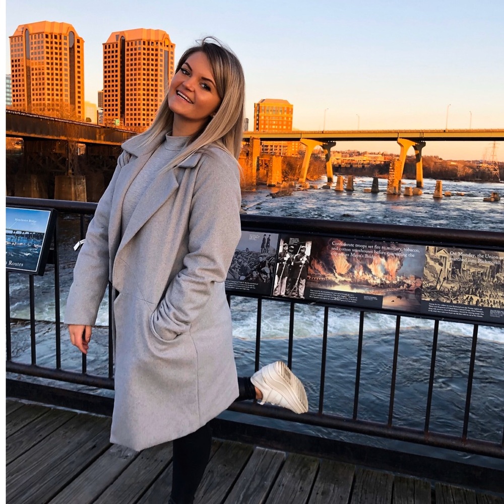 Gray coat